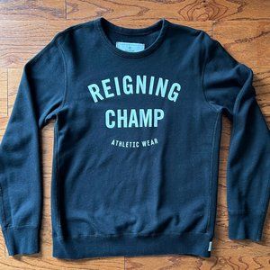 Reigning Champ Black Mid Weight Crewneck Sweatshirt Mens Medium